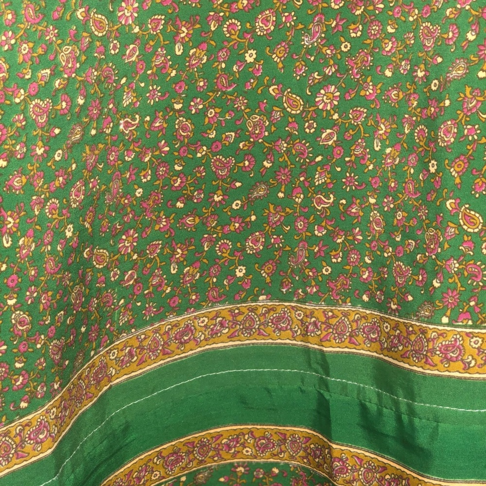 Silk Sari Wrap Skirt! Boho Beautiful! Reversible